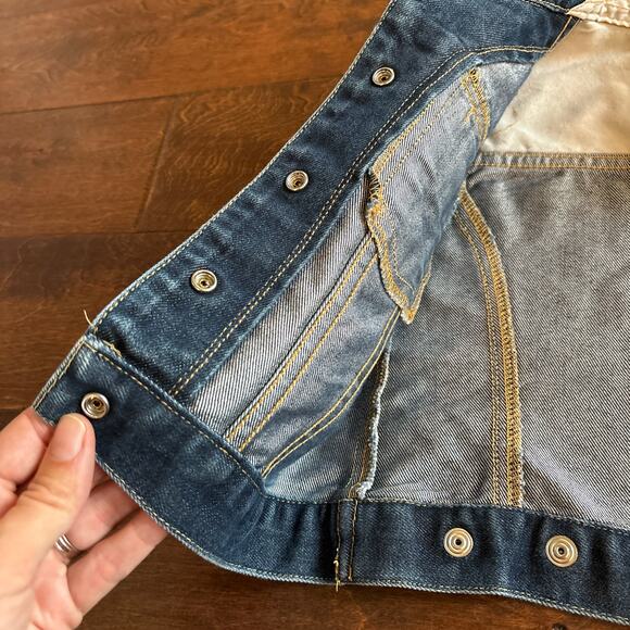 Gap Kids Icon  Medium Wash Denim Jean Jacket Blue Girl's Size XXS (3) Y2K - Picture 3 of 6